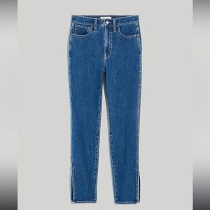 Madewell 11" High-Rise Roadtripper Supersoft Skinny Jeans: Slit-Hem Edition
